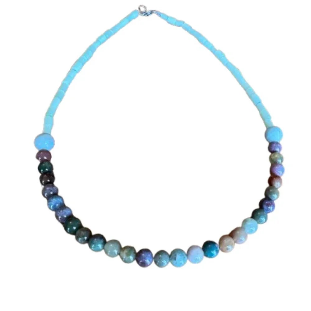 Men's Necklace, Men's Beaded Necklace, 18 Inches Long NWT (MJW005)